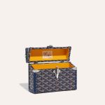 Goyard Cassette Trunk Bag Navy Blue - Image 4